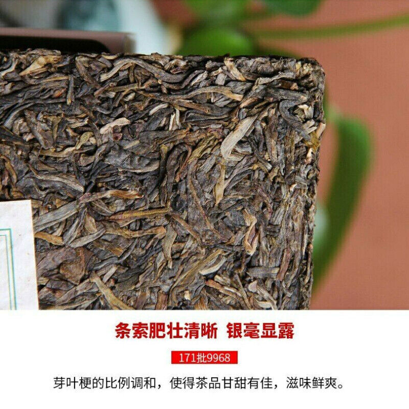 中国茗茶Classical Puer Haiwan Old Comrade Chinese Tea 9968 171 Pu-erh Tea Brick 250g