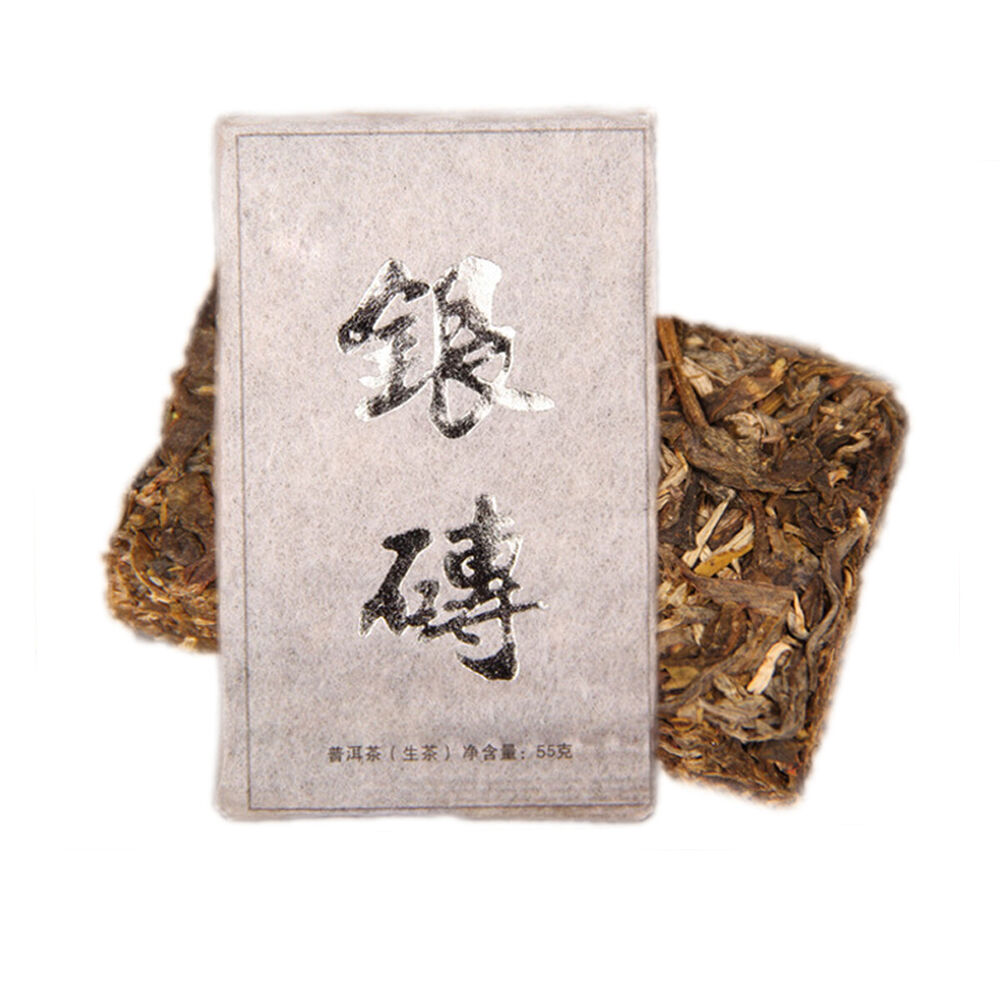 Chinese High Quality Sheng Pu-ErhBrick Tea Green Food55g Old Tree Tea-