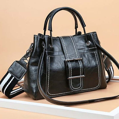 Womens Faux Leather Handbag Messenger Crossbody Shoulder Bag Satchel Tote Purses