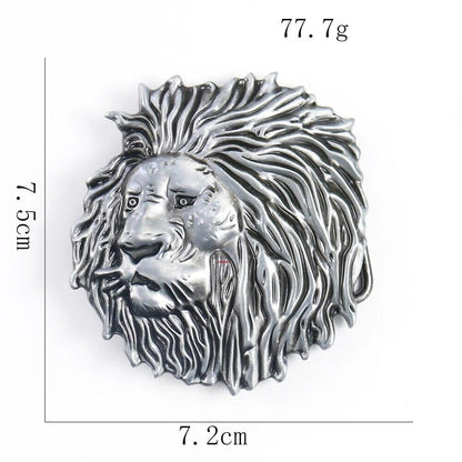 Men Belt Buckles 4cm Width Suitable Animal Lion Western Cowboy Jeans Accessories