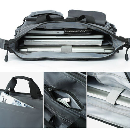 Shoulder Messenger Bag Business Men Male USB Port Backpack Travel Handbag