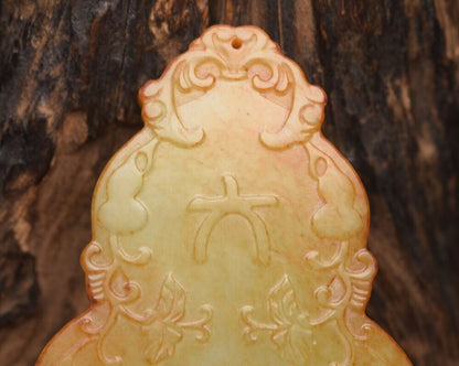 Chinese Antique Hetian Jade Carved Exquisite Pendant Jewelry Rare Gift Collect