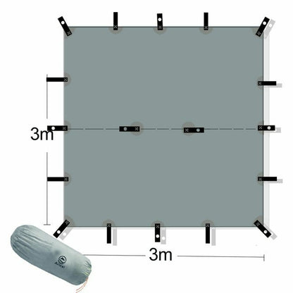 silicone coated nylon ultralight tarp Outdoor awning Tarp portable camping 3*3M