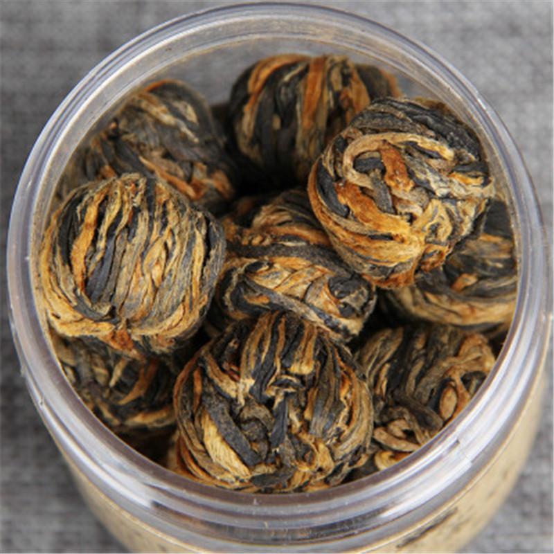 60gChinese Yunnan Dianhong Black Tea Handmade Small Golden Ball Canned Black Tea