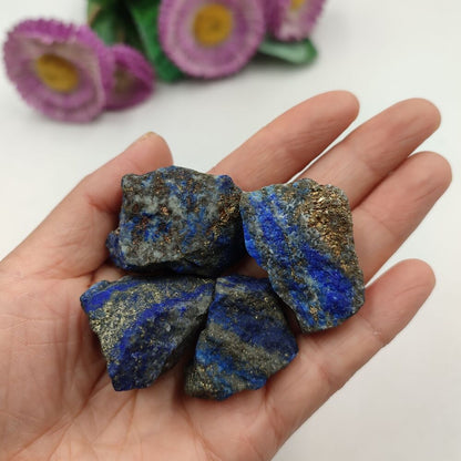 Quartz Crystal Rock Natural Lapis Lazuli Raw Rough Healing Stones Specimen 2-3cm
