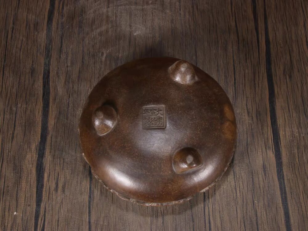 antique censer buddha incense holder burner chinese yixing purple clay zisha ART