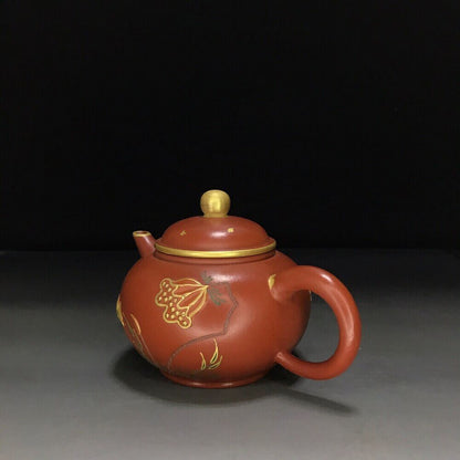 vintage chinese yixing purple clay teapot zisha ceremony teaware collection rare