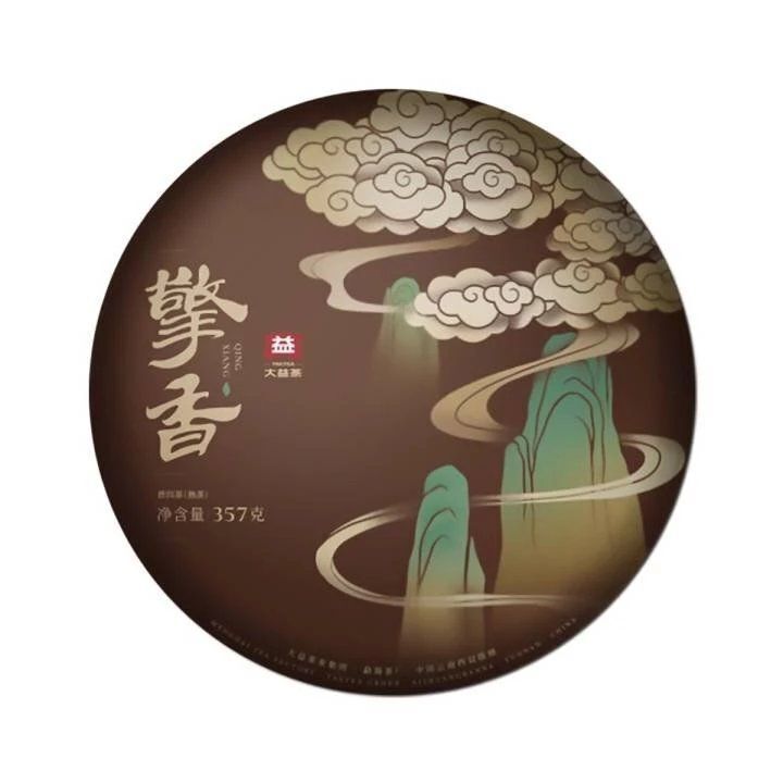 Dayi Taetea Qing Xiang Yunnan Menghai Pu'er Pu-erh Tea Cake 2019 357g Ripe Puer