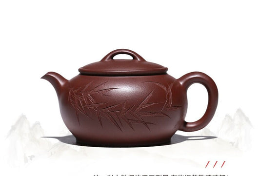 220cc China Yixing handmade purple clay teapot Ming Guhu teapot-