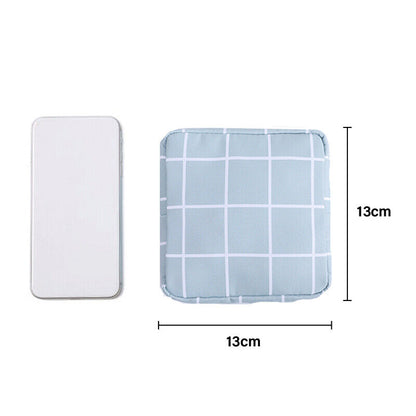 Women cosmetic bag set zipper girls mini Sanitary Napkins makeup lipstick ba F6