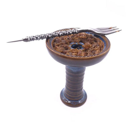 Hookah Fork With Pecker Retro Aluminum Foil Hole Puncher 2-In-1 Shisha Accessory