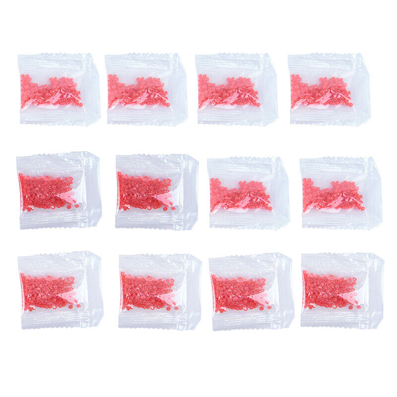 12bags/set=2400pcs Red Fishing Accessories Tackle Rubber Band For Bloodworm B-ca