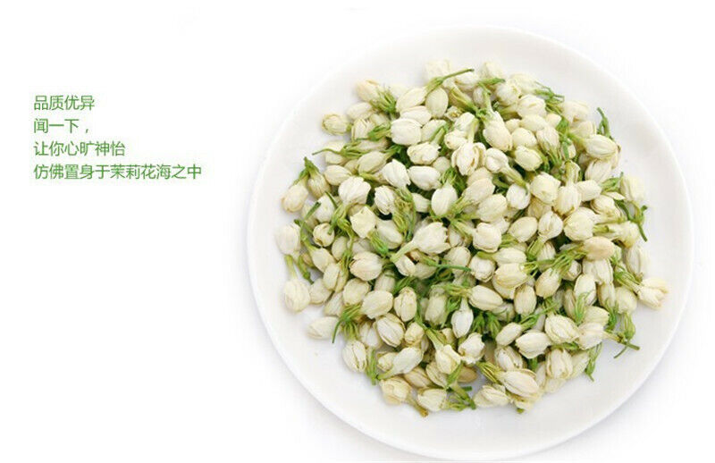 50g Dried Jasmine Flower Tea Ecology Food Organic Blooming Herbal Tea Loose Leaf