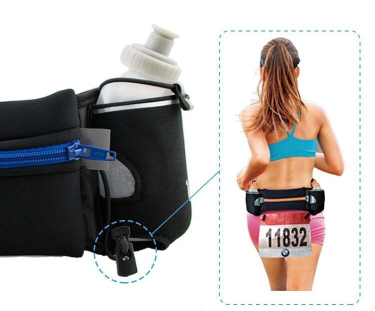 Pocket Running Belt Running Waist Bag Phone Sports Woman Pack Water Bottle