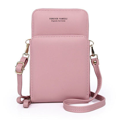 Crossbody Shoulder Bag Small Cellphone Purse Card Holder Wallet Polyester Pouch