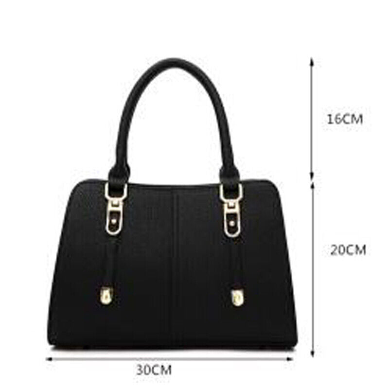 Women's Ladies PU Leather Backpack Handbag Cross Shoulder Bag Messenger Tote Bag