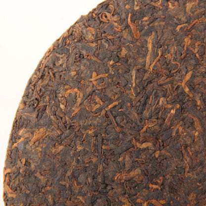 357g Early Spring Pu'er Ripe Tea Menghai Qi Zi Pu-erh Black Tea Cake Organic Tea