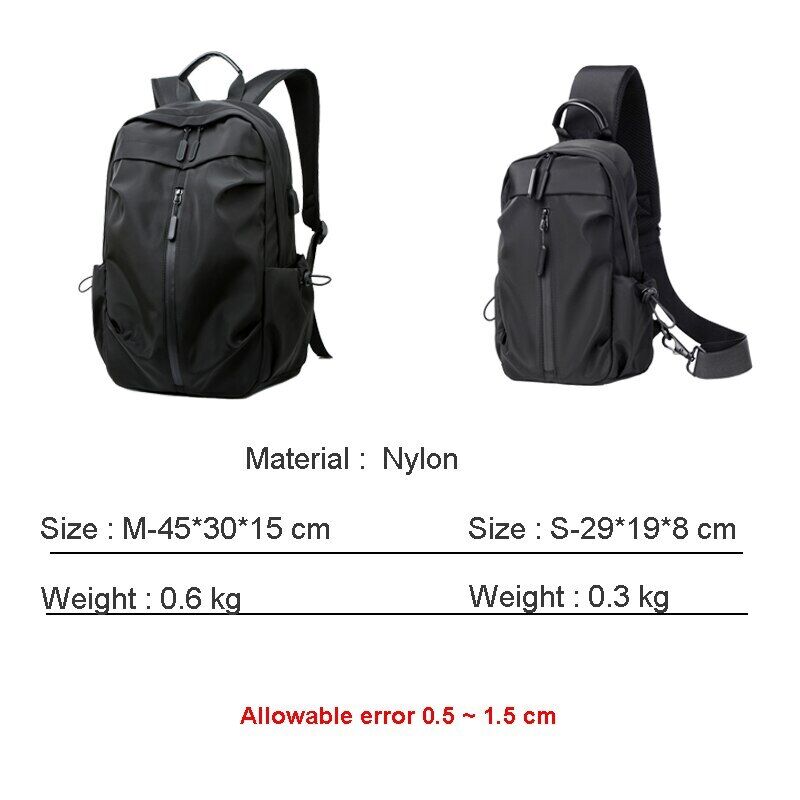 Men's Backpack Outdoor Teens Sports Bag Male Travel Package School Backbag