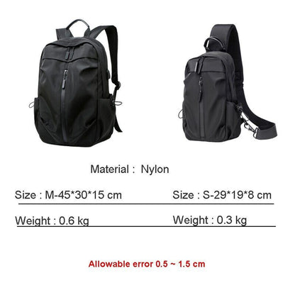 Men's Backpack Outdoor Teens Sports Bag Male Travel Package School Backbag
