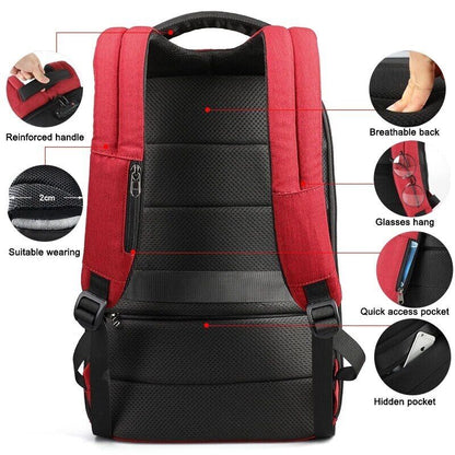 Women Backpacks 15.6inch Charging Laptop Backpack School Backpack Bag