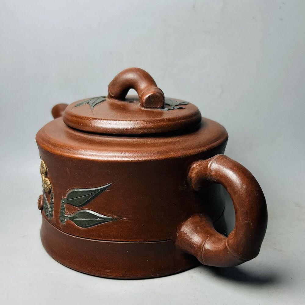 Vintage Chinese Yixing Purple Clay Teapot Zisha Ceremony Exquisite Tea Set Rare