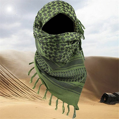 Scarf Cotton 34"x34" Tactical Shawl Neck Cover Headwrap Men Women Hiking Scarves