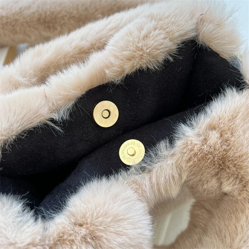 Bag Plush Handbag Cute Warm Shoulder Crossbody Bag Women