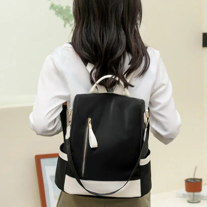 Women's Backpack Back Zipper Girls Schoolbag Travel Single Shoulder Backpack