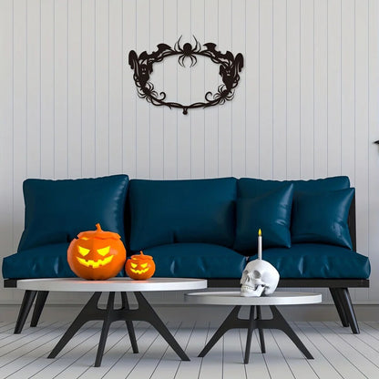 Halloween Metal Wreath Decoration, Halloween Door Decoration, Decoration Frame
