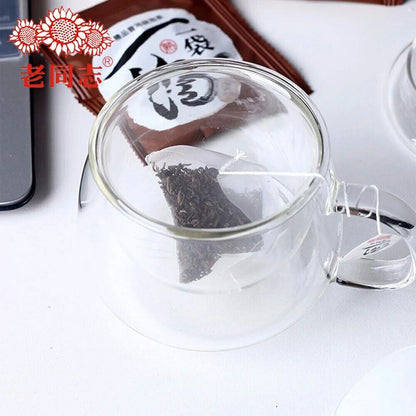 Haiwan Old Comrades Shu PuerTea Bag Ripe Puerh 3gX15 Bags