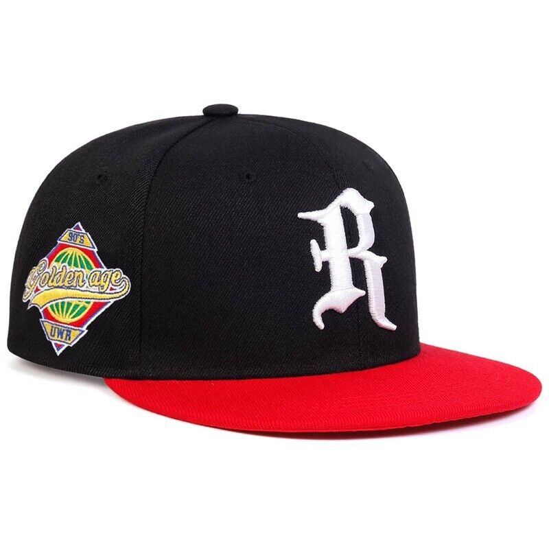 R Letter Snapback Baseball Cap Hat Adjustable Cali Era Hip Hop Flat Men Cotton