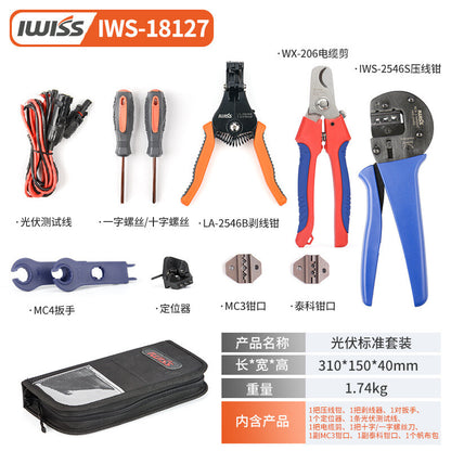IWS-2546S MC4 Solar Crimping Plier Hand Crimper Crimp Range 2.5/4/6mm2(14-10AWG)