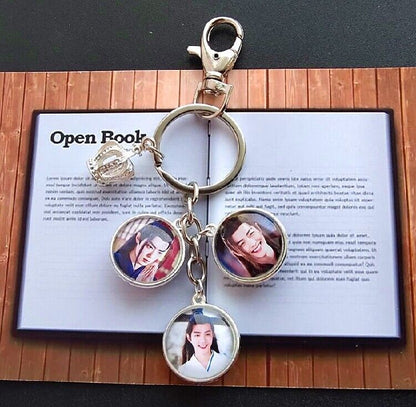 The Untamed Wei Wuxian Xiao Zhan Keychain Pendant Double-Sided Gift