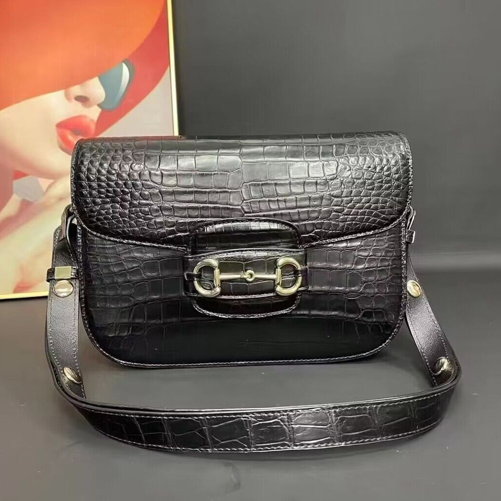 Original CrocodileBelly Skin Bags, Women's Luxury Shoulder Party/Cocktail Bag
