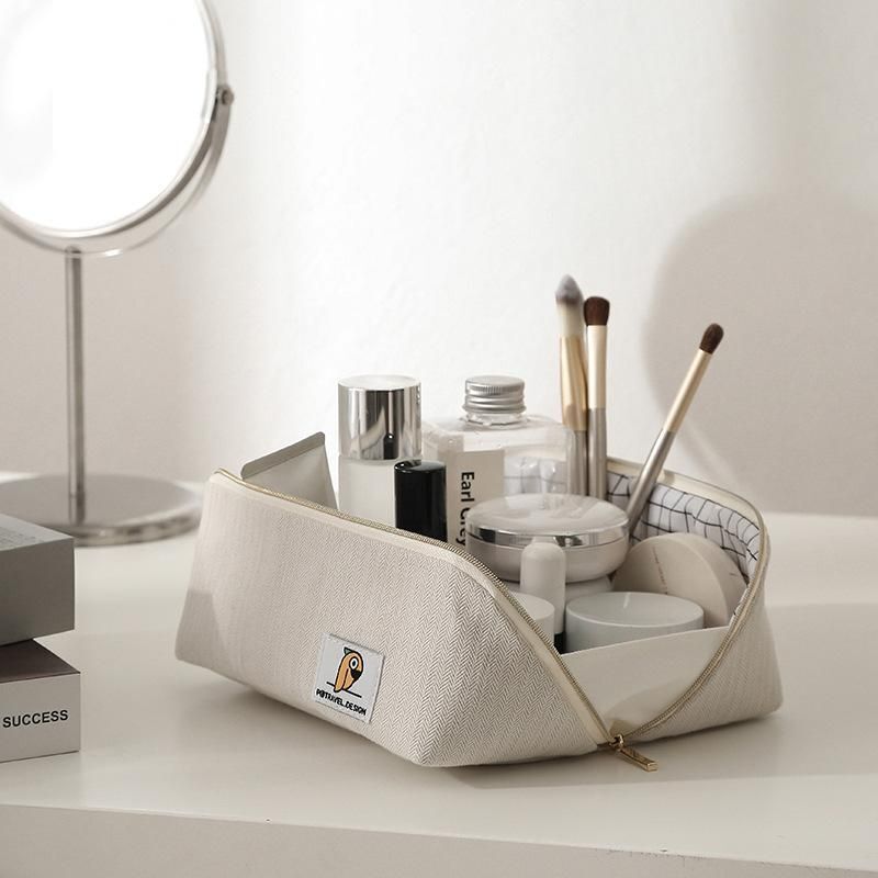 High Quality Cosmetic Bag Fashion Makeup Bag PVC Waterproof Cotton 10*10 CM Zipp