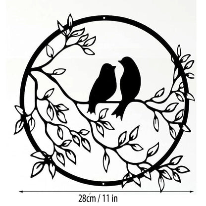 Bird on Tree Branch Metal Wall Art - Stunning Decor for Room,Garden,Office