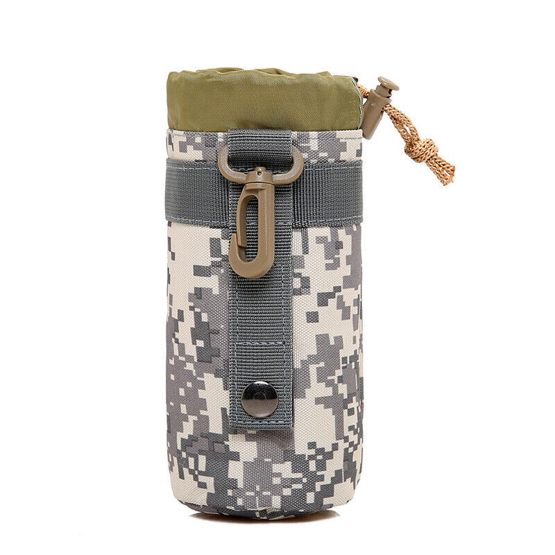 Outdoor Tactical Water Bottle Bag Pouch Travel Camping Hiking Fishing Bottle Bag