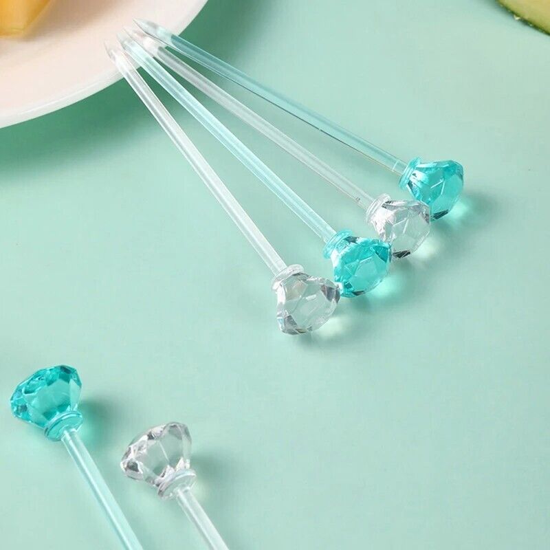 Cocktail Picks 8Pcs PC Fruits Forks Party Buffet Desserts Sandwich Bar Tableware