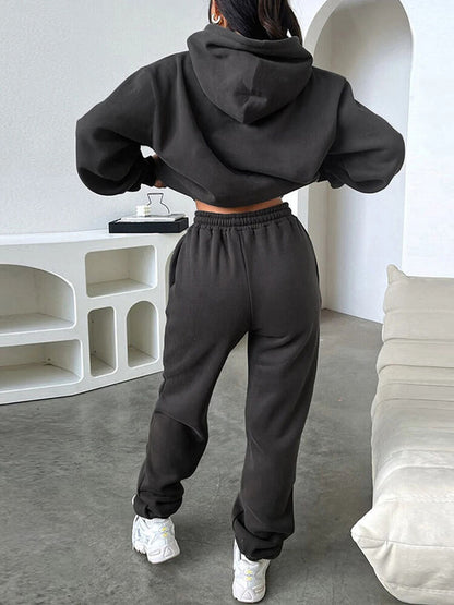 Suit Winter Spring Tracksuit Women 2 Pieces Set Sports Sweatshirts Sweatpants