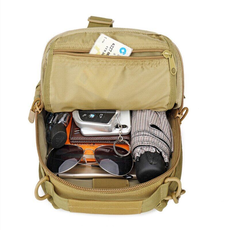 Men Shoulder Chest Bag Sports Nylon Army Hunting Camping Hiking Travel Backpack