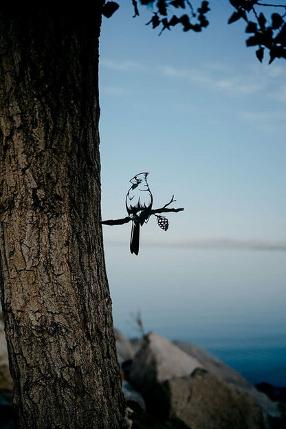 Cardinal Decoration | Garden Art | Backyard Art | Tree Art | Silhouette Art
