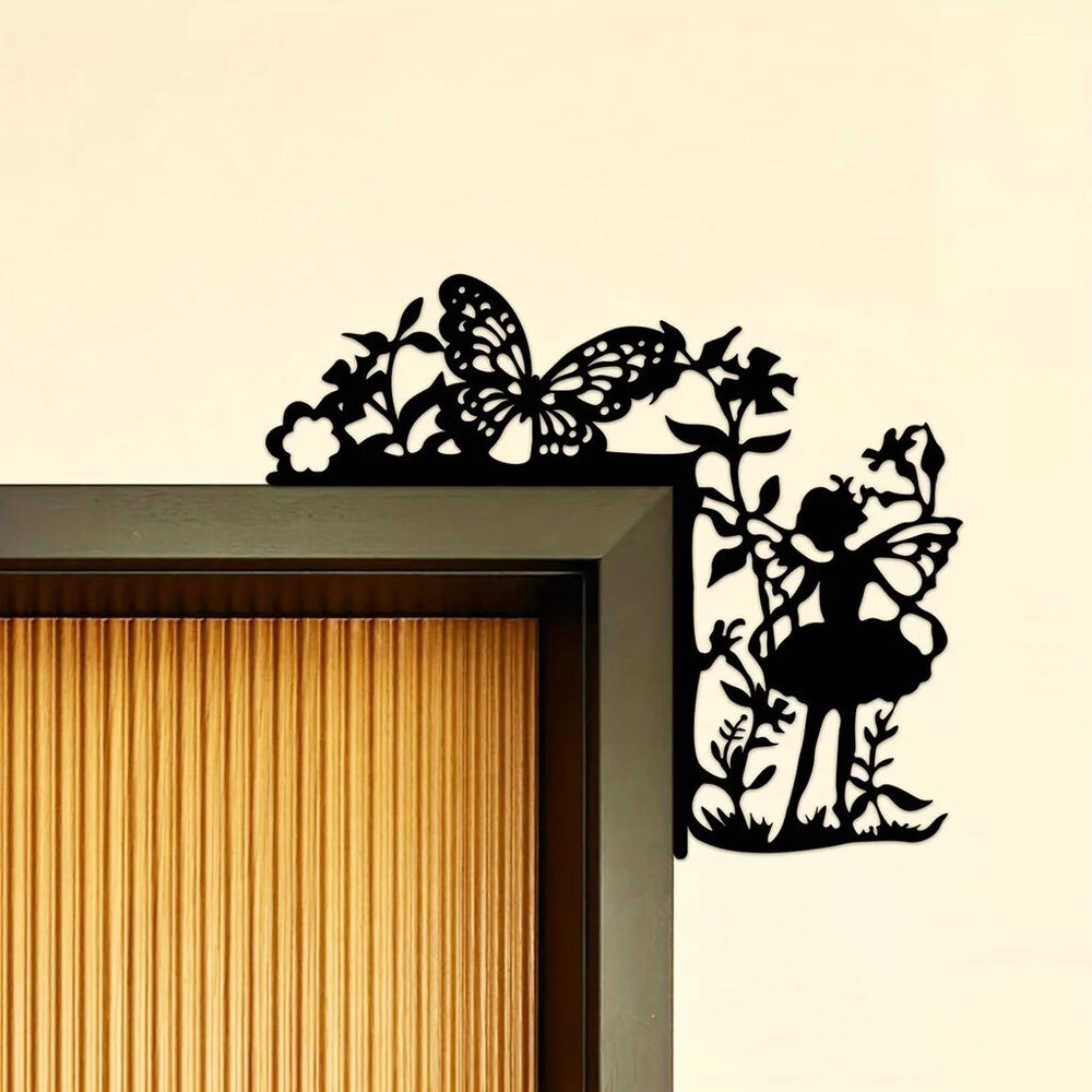 1pc Metal Elf Decoration Wall Sticker Door Corner Decoration,Door Frame Corner