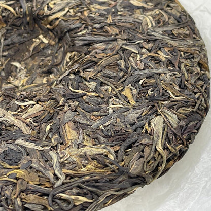 Pu 'er tea, 2021, 357 grams, raw.