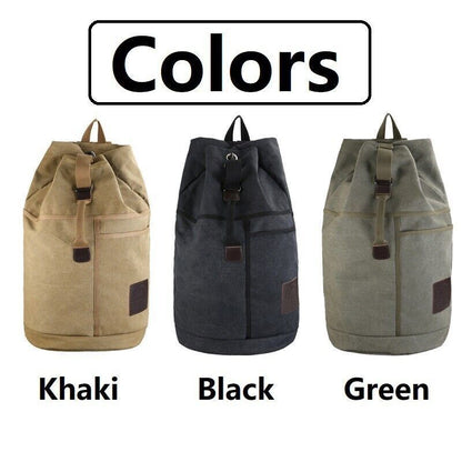 Men's Bag Sports Bag Canvas Backpacks School Bag Hiking Travel Backpacks