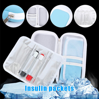 Portable Insulin Cooling Bag Travel Cooler Pocket Drug Freezer Pouch Accessories