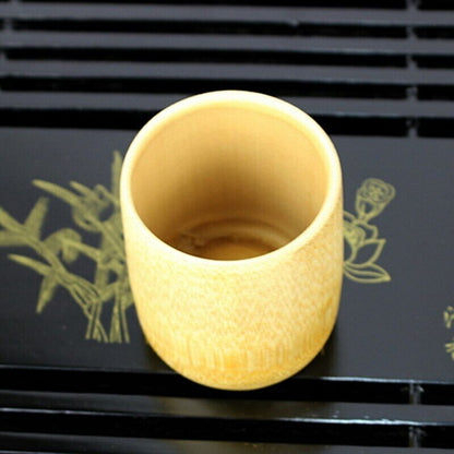 Natural Pure Bamboo Tea Cups Handmade Water Cup Tea Set Cups Insulated Drinkware