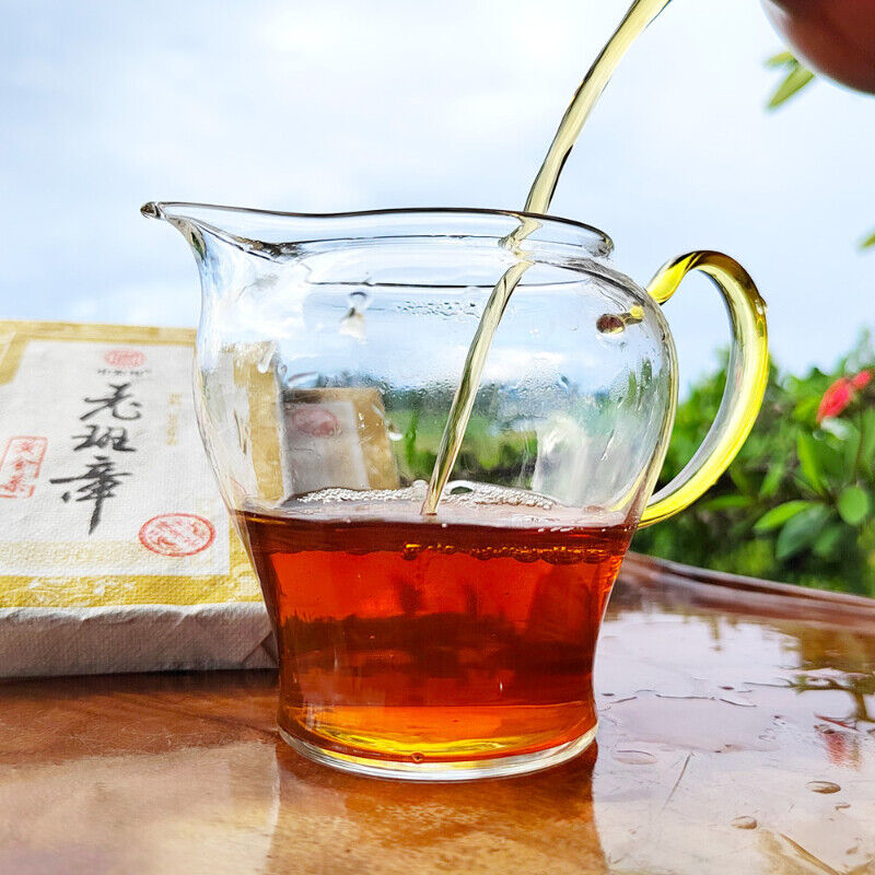 Aged Pu'er Cha Tea Lao Ban Zhang Gold Leaf Lao Tea Brick Tasty Black Tea 200g
