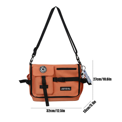 Square Bag Harajuku Men Crossbody Bags Women Girls School Book Bag Shoulder Bag