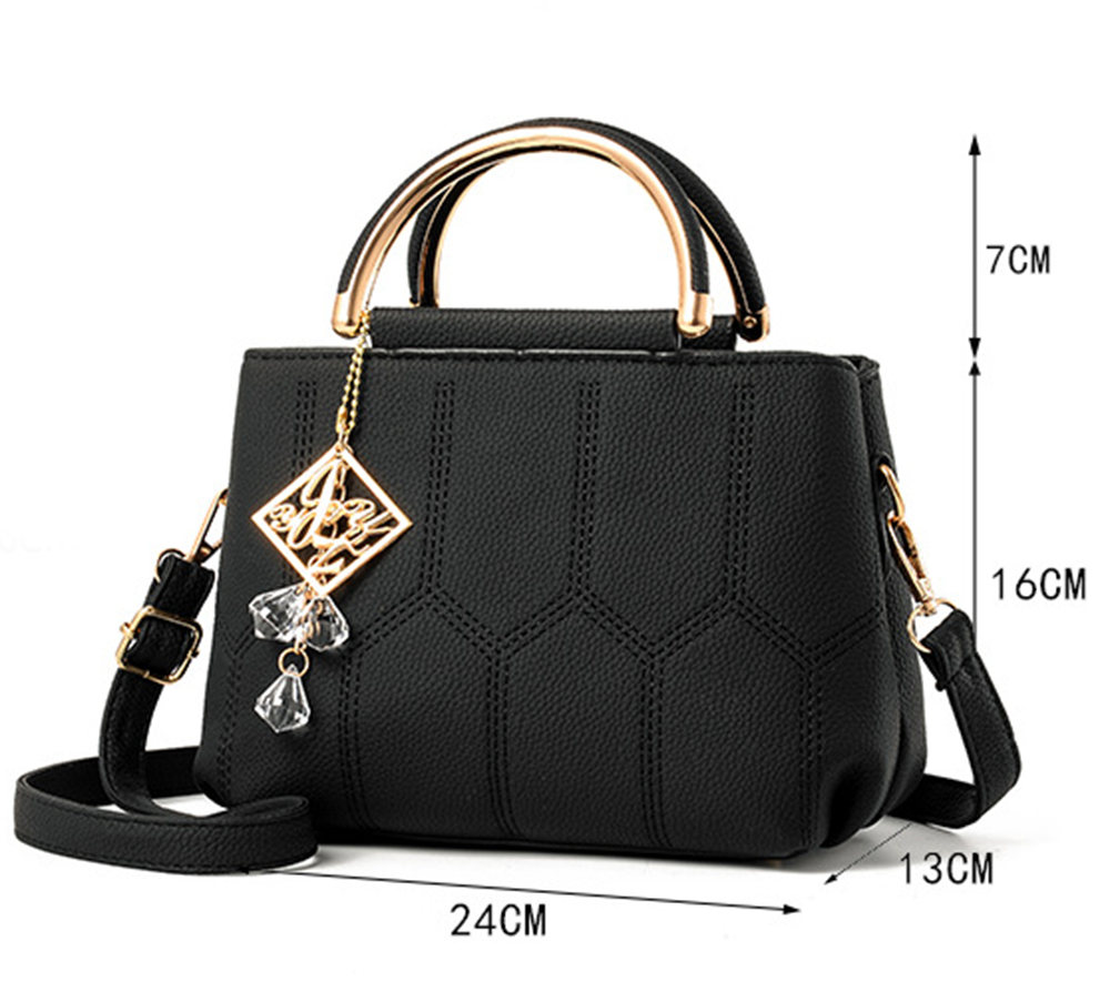 Women's Ladies PU Leather Handbag Satchel Crossbody Tote Shoulder Messenger Bags