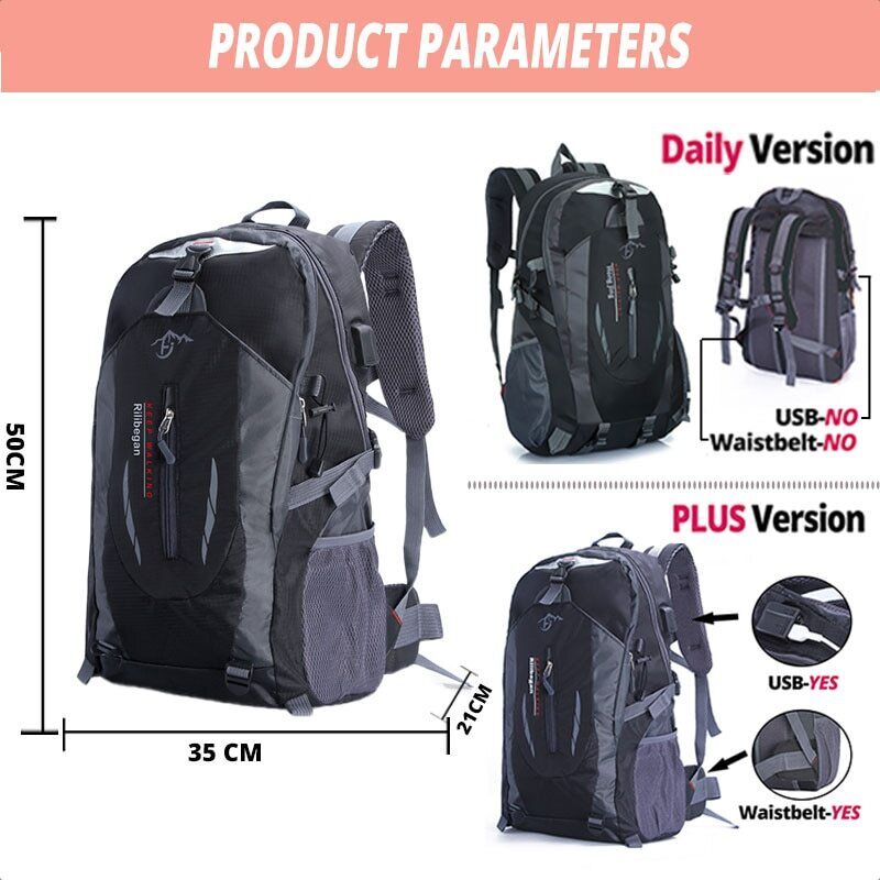 Nylon Backpacks Men Travel Bags Hiking Sport School Bag Men Backpack Women